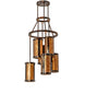24" Cartier 6 Light Cascading Chandelier detail view