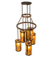 24" Cartier 6 Light Cascading Chandelier detail view