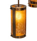 24" Cartier 6 Light Cascading Chandelier detail view