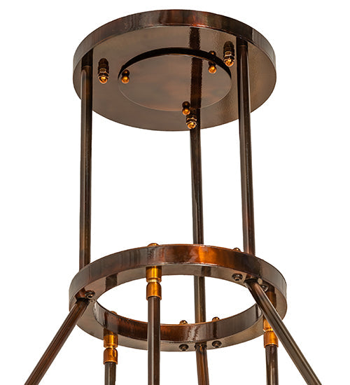 24" Cartier 6 Light Cascading Chandelier detail view