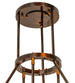 24" Cartier 6 Light Cascading Chandelier detail view
