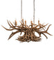 Antlers Oblong Chandelier detail view