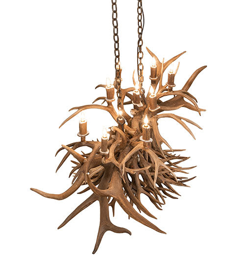 Antlers Oblong Chandelier detail view