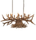 Antlers Oblong Chandelier detail view
