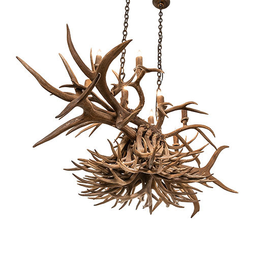 Antlers Oblong Chandelier detail view