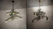 52" Pine Branch Valley View 12 Light Oblong Chandelier detail view