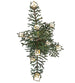 52" Pine Branch Valley View 12 Light Oblong Chandelier detail view