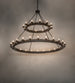 72" Loxley 36 Light Two Tier Chandelier hero view