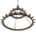 72" Loxley 36 Light Two Tier Chandelier detail view