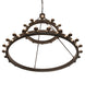 72" Loxley 36 Light Two Tier Chandelier detail view