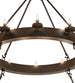 72" Loxley 36 Light Two Tier Chandelier detail view