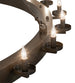 72" Loxley 36 Light Two Tier Chandelier detail view