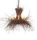 36 inch Twigs 8 Light Chandelier detail view