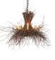 36 inch Twigs 8 Light Chandelier detail view