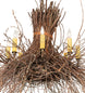 36 inch Twigs 8 Light Chandelier detail view