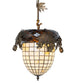 12" Greenbriar Oak Inverted Pendant - detail 1