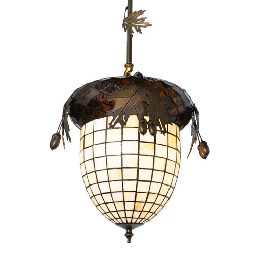 12" Greenbriar Oak Inverted Pendant - detail 5
