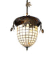 12" Greenbriar Oak Inverted Pendant - detail 5