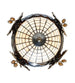 12" Greenbriar Oak Inverted Pendant - detail 6