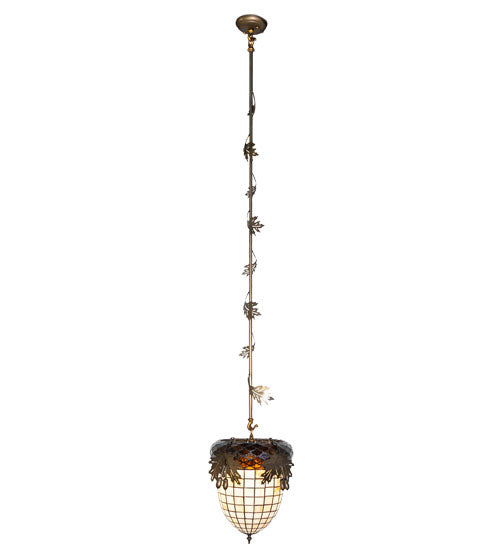 12" Greenbriar Oak Inverted Pendant - detail 9