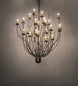 54" Sycamore 22 Light Chandelier detail view