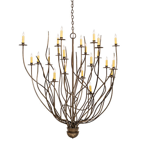 54" Sycamore 22 Light Chandelier detail view