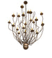 54" Sycamore 22 Light Chandelier detail view