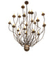 54" Sycamore 22 Light Chandelier detail view