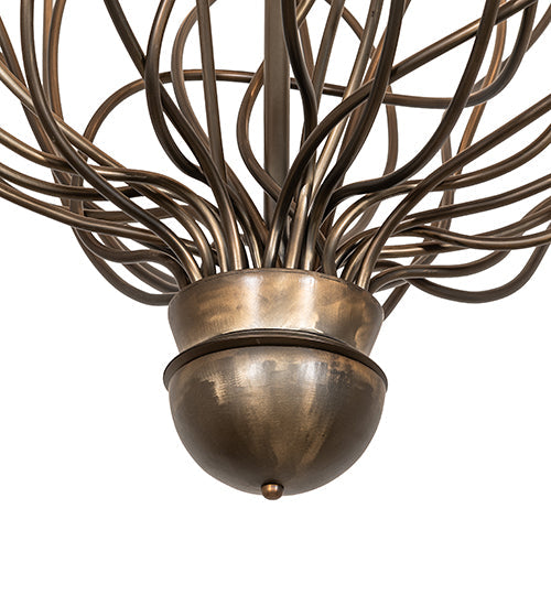 54" Sycamore 22 Light Chandelier detail view