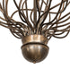 54" Sycamore 22 Light Chandelier detail view