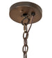 54" Sycamore 22 Light Chandelier detail view