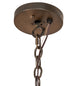 54" Sycamore 22 Light Chandelier detail view