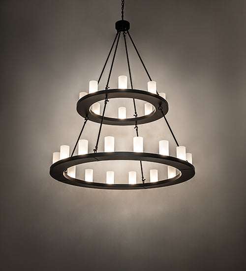 54" Loxley 24 Light Two Tier Chandelier hero view