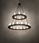 54" Loxley 24 Light Two Tier Chandelier hero view