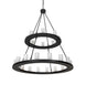 54" Loxley 24 Light Two Tier Chandelier detail view