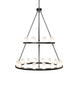 54" Loxley 24 Light Two Tier Chandelier detail view