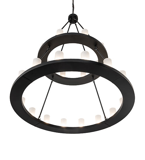 54" Loxley 24 Light Two Tier Chandelier detail view