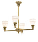 28 inch Revival Garland 4 Light Chandelier detail view