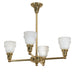 28 inch Revival Garland 4 Light Chandelier detail view