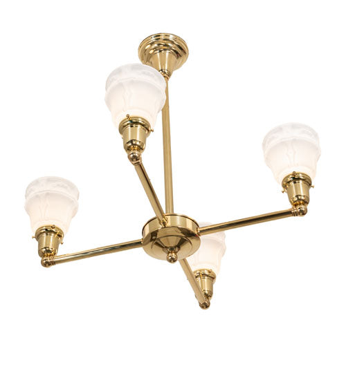 28 inch Revival Garland 4 Light Chandelier detail view