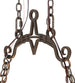60" Tudor 12 Light Oblong Chandelier detail view