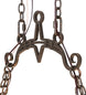 60" Tudor 12 Light Oblong Chandelier detail view