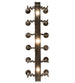 60" Tudor 12 Light Oblong Chandelier detail view