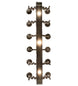 60" Tudor 12 Light Oblong Chandelier detail view
