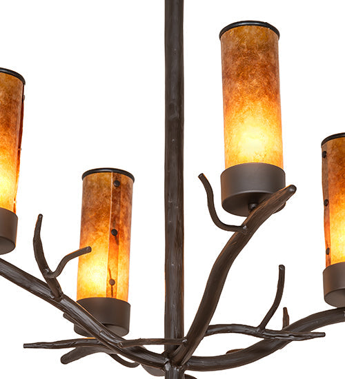 42" Winter Solstice 12 Light Chandelier detail view