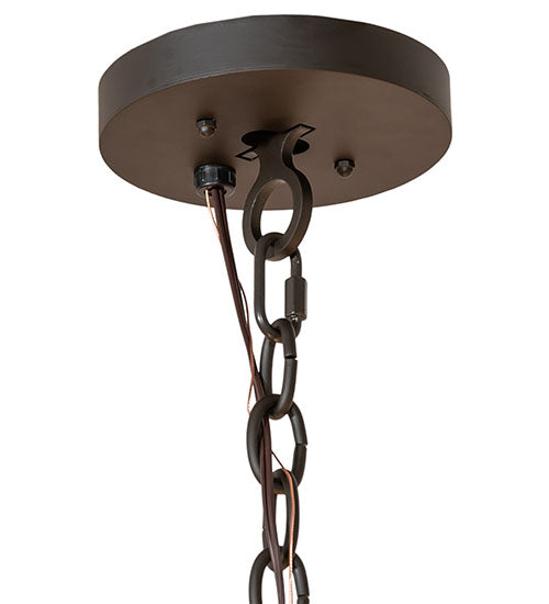 42" Winter Solstice 12 Light Chandelier detail view
