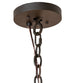 42" Winter Solstice 12 Light Chandelier detail view