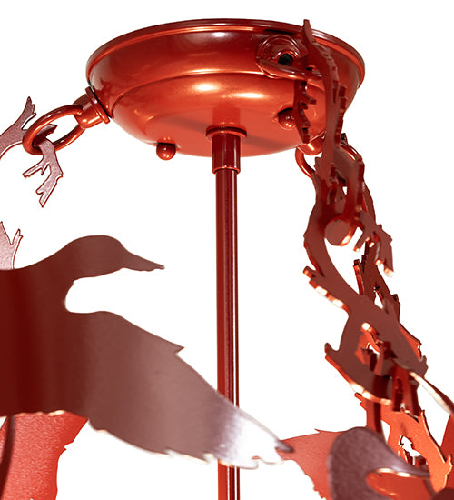 18" Ducks in Flight Inverted Pendant - detail 8