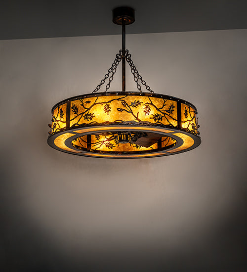 45 inch Oak Leaf and Acorn Chandel-Air detail view