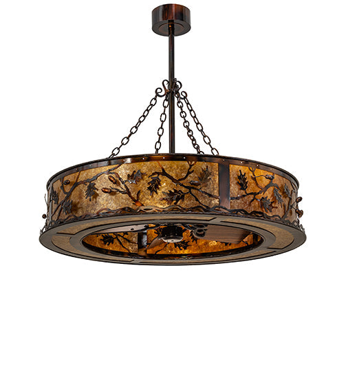 45 inch Oak Leaf and Acorn Chandel-Air detail view